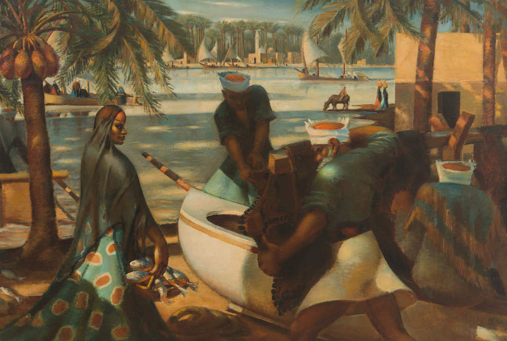 Pêcheurs à Rachid (Rosette), (Fishermen at Rosetta)