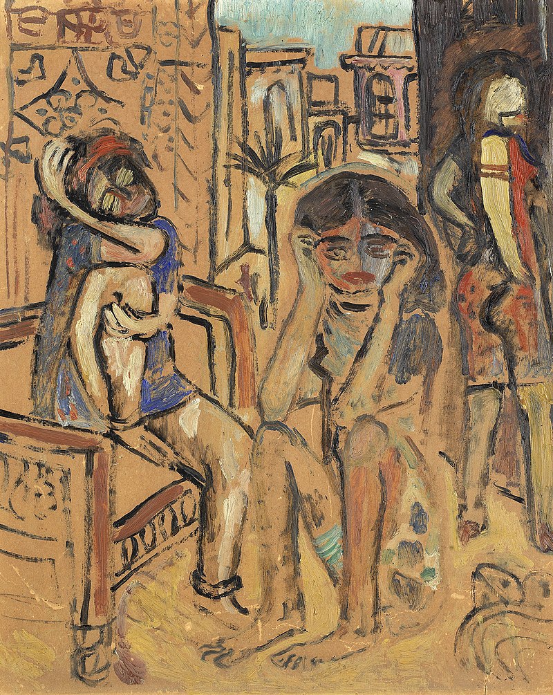 800px-Jawad_Saleem_-_Women_Waiting_1943