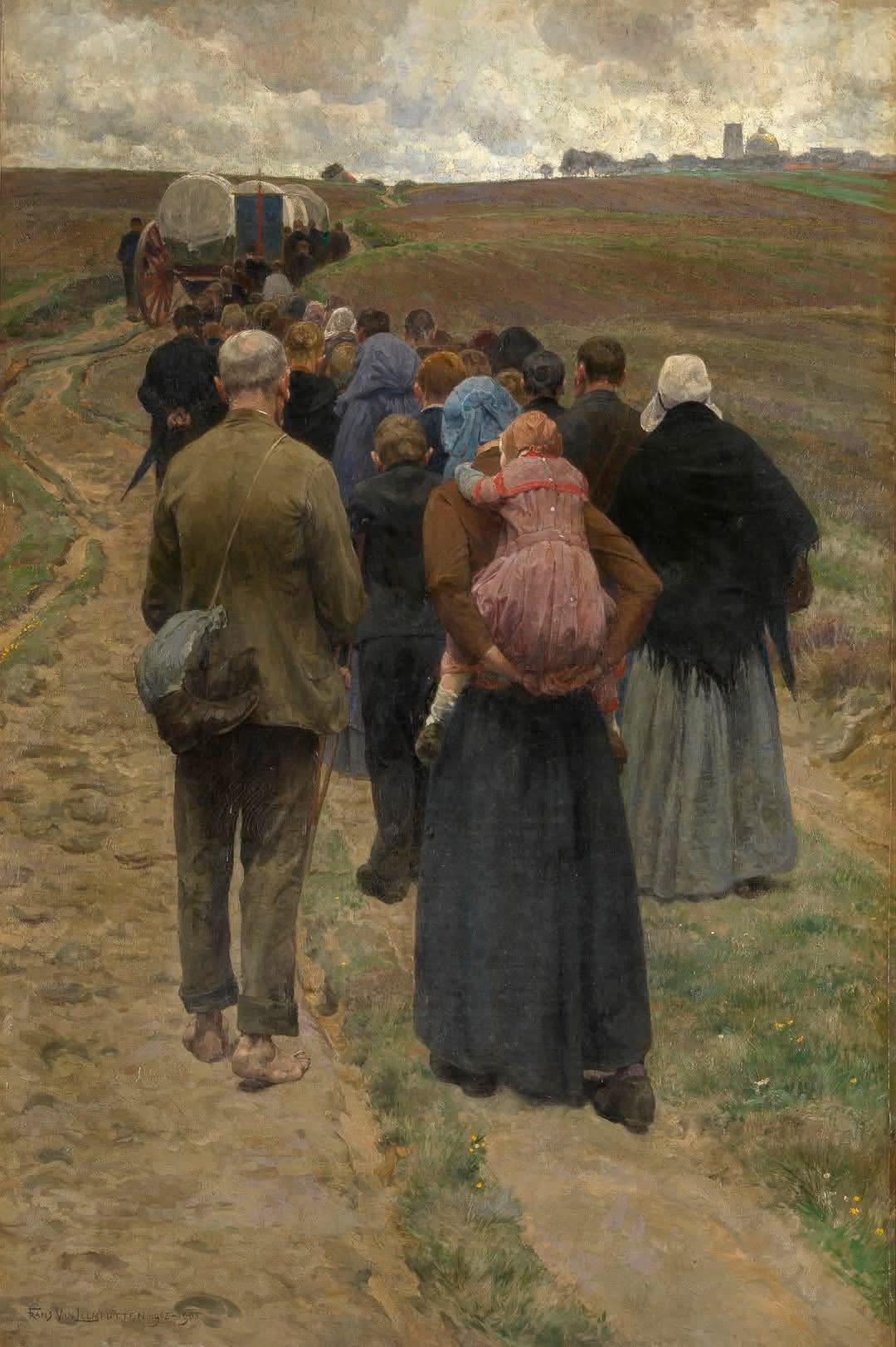 الحُجّاج على الهضبة” (Pilgrims in the Heath)