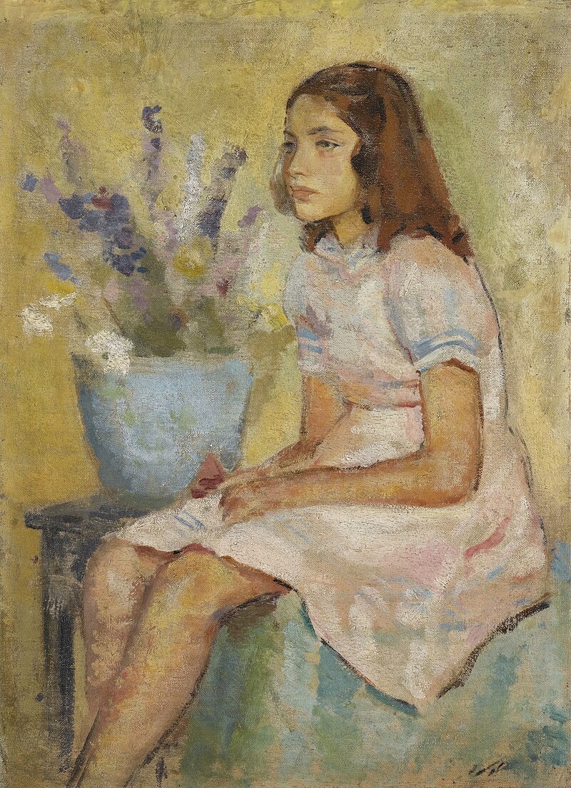 Jewad_Selim_-_PORTRAIT_OF_A_GIRL_1950