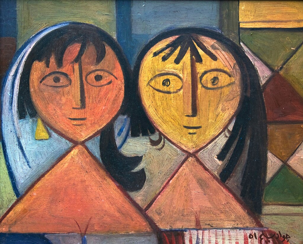 Jewad_Selim_-_UNTITLED_(TWO_FIGURES)_1951