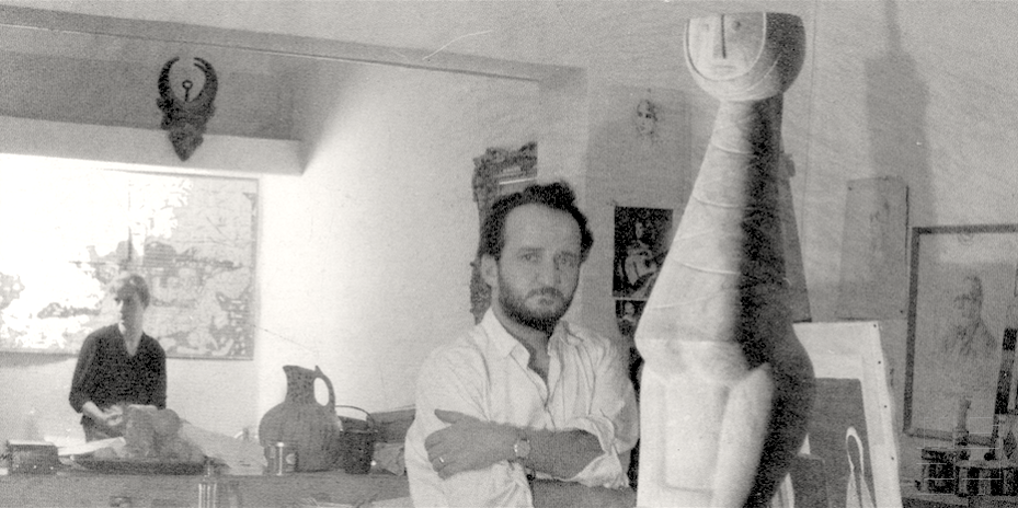 Jewad_Selim_at_home,_Baghdad,_1960