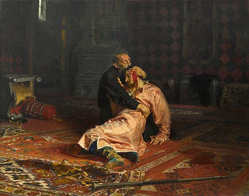 repin_ilya_ايفان الرهيب وابنه