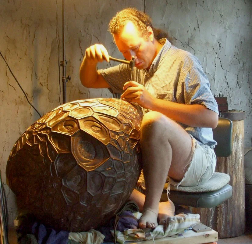 mokume-David-Huang-working