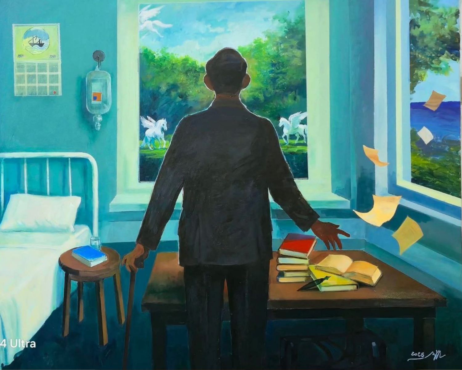 ألوان سلام جبار وأشعار بدر السيّاب